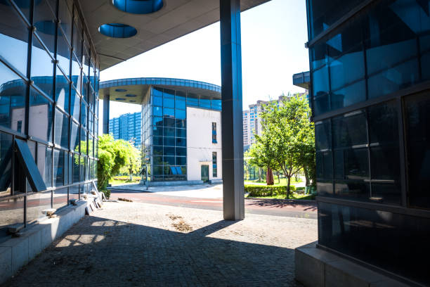 istock exterior of a modern small office building 912845726
