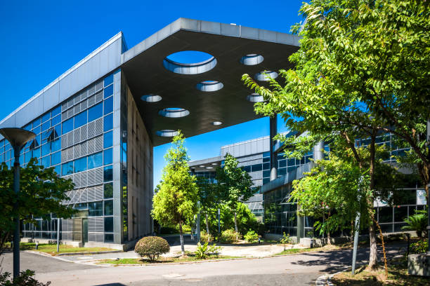 istock exterior of a modern small office building 912845728