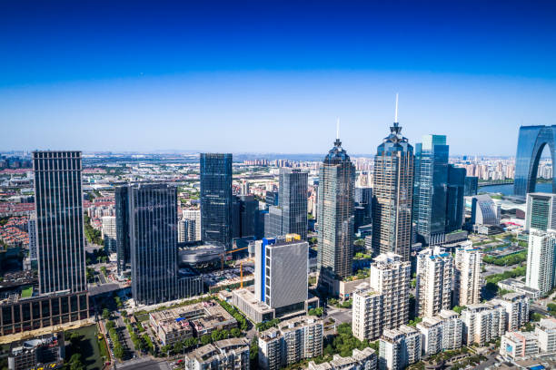 istock a bird's eye view of Suzhou at dusk 912845912