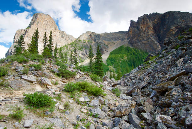 istock Staircase Trail up Moraine in Banff 912849592