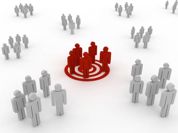 istock Target market people competition concept 912858116