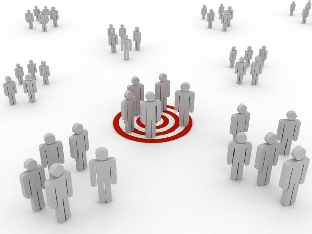 istock Target market people competition concept 912858276