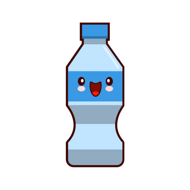 Ilustración de Agua Plástico Botella De Dibujos Animados Kawaii Carácter  Vector Aislado En Blanco Fondo Plano Diseño Ilustración Vectorial y más  Vectores Libres de Derechos de Alimento - iStock