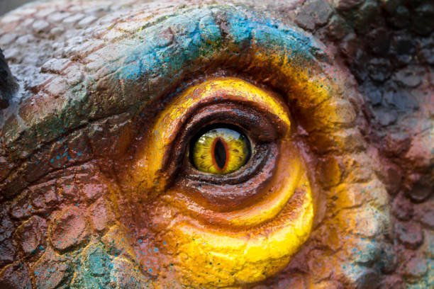 Eyes of the dinosaur hunters. Dinosaur hunters are staring with horrible yellow eyes. hangman stock pictures, royalty-free photos & images
