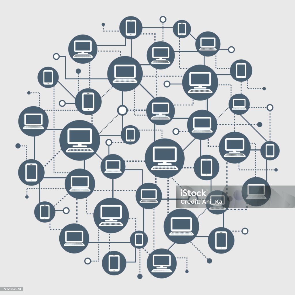 Abstract Network Icon Abstract Network Stock Illustration - Download Image Now - Abstract ...