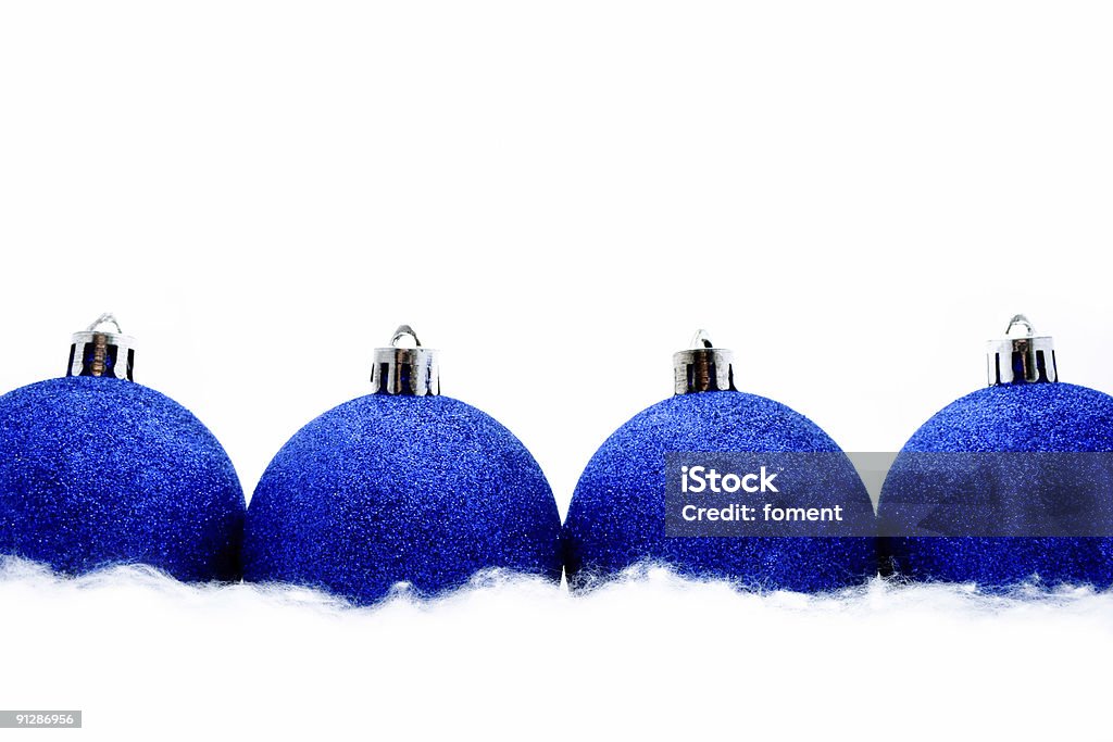 Matte Natal decorações - Royalty-free Azul Foto de stock