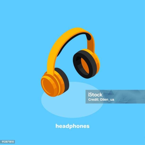 Headphones Stock Illustration - Download Image Now - Headphones, Isometric Projection, Music