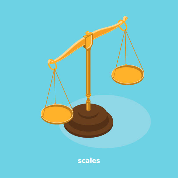 척도 - scales of justice stock illustrations