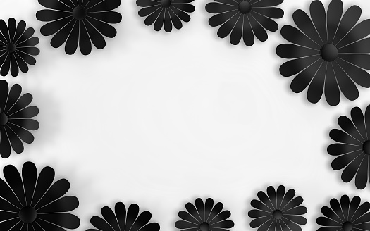 Flores Negras Sobre Fondo Blanco Elementos De Diseño Floral 3d Render Foto de stock y más banco de imágenes de Abstracto - iStock Flores Negras Sobre Fondo Blanco Elementos De Diseño Floral 3d Render Foto de stock y más banco de imágenes de Abstracto - iStock