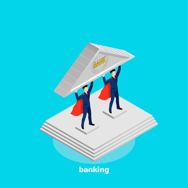 ilustrações, clipart, desenhos animados e ícones de setor bancário - superhero currency heroes savings