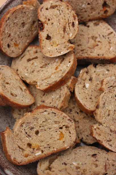 istock Sliced bread  Cereals and candied fruit bread 912878498