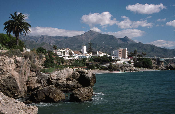 Southern Spain Coastal Village stock photo