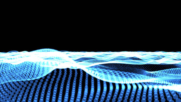 istock Abstract background with animation of slow moving particles 912882134
