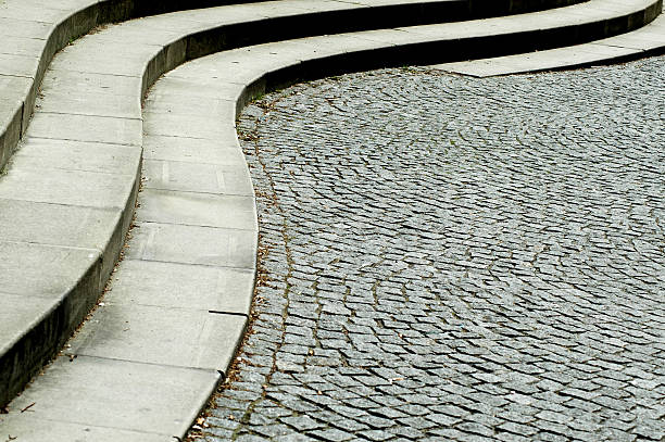 istock Cobblestone and stairs curves 91288541