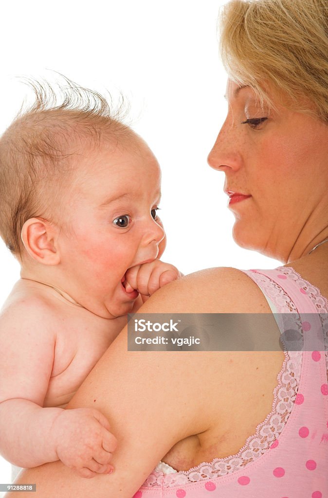 Mutter und baby Mädchen - Lizenzfrei Alleinerzieherin Stock-Foto