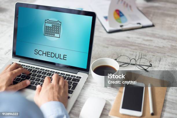 Schedule Concept Stock Photo - Download Image Now - Personal Organizer, Organization, Medical Exam