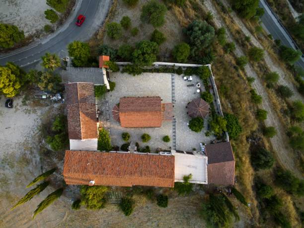 istock Aerial Archangel Michael monastery, Monagri, Limassol, Cyprus 912898352