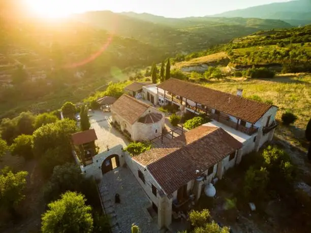 Photo of Aerial Archangel Michael monastery, Monagri