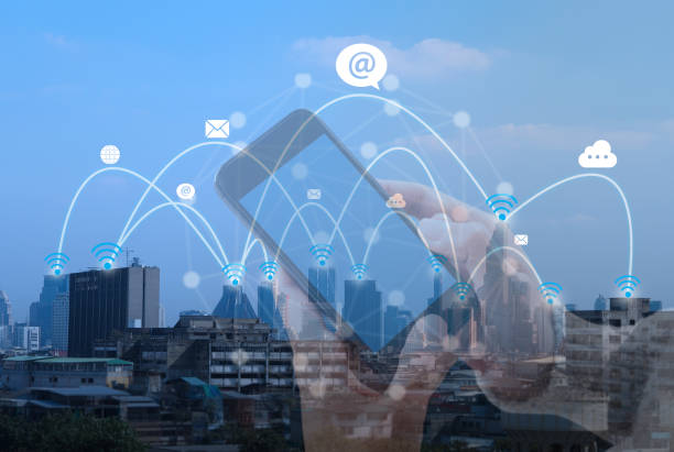 istock City scape and social network connection technology. telecommunication connection concept 912902756