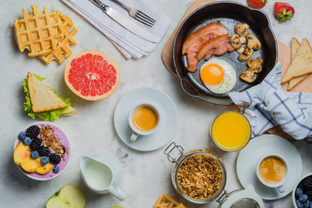 istock Breakfast and lunch concept - traditional food 912902892