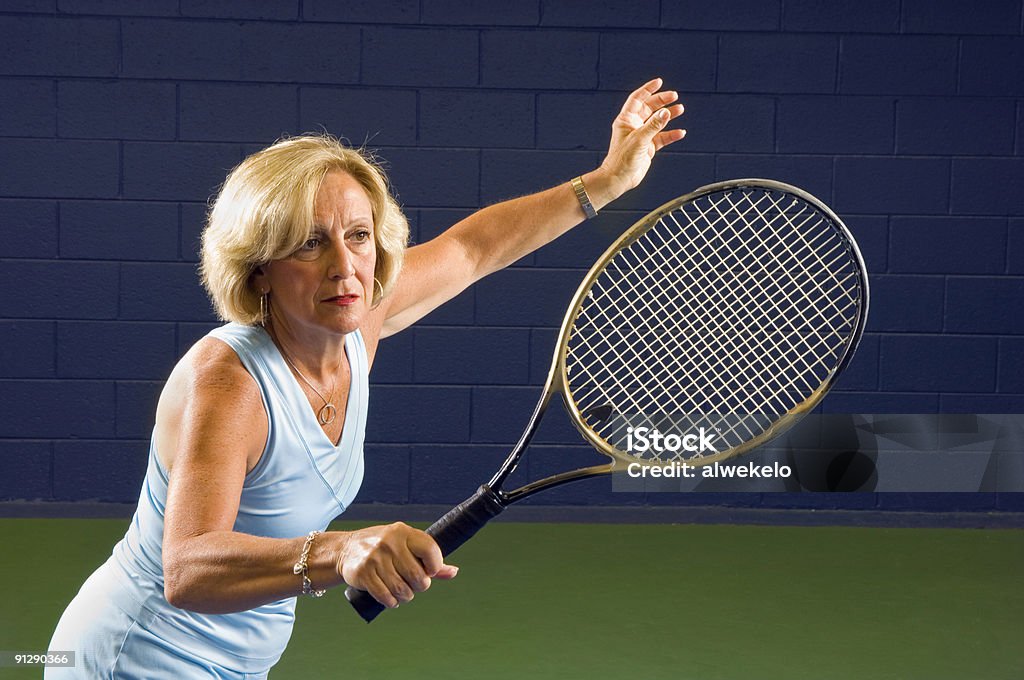 Senior Fitness Tennis Volleyball - Lizenzfrei Alter Erwachsener Stock-Foto