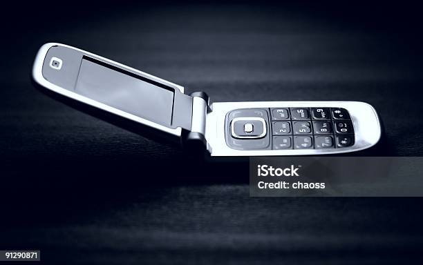Mobile Photo Side View Stock Photo - Download Image Now - Flip Phone, Mobile Phone, Blue