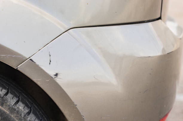 istock Damaged car bumper and fender 912910770