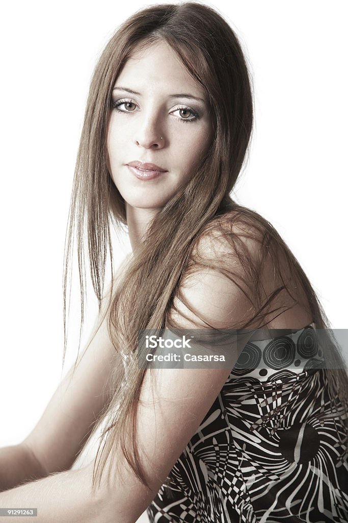 Jolie brunette - Photo de Art du portrait libre de droits