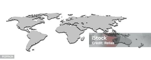 3 D Mapa Świata - zdjęcia stockowe i więcej obrazów Mapa świata - Mapa świata, Neutralne tło, Białe tło