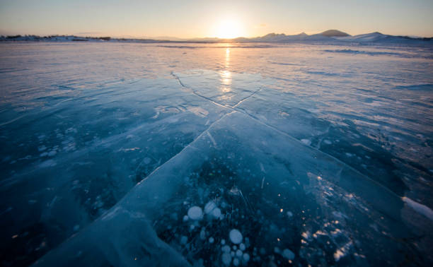 istock Ice surface of  lake 912916740