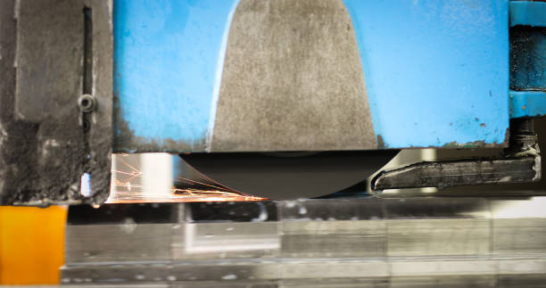 istock CNC Automatic Metal industry machine polishing and processing metal 912918950