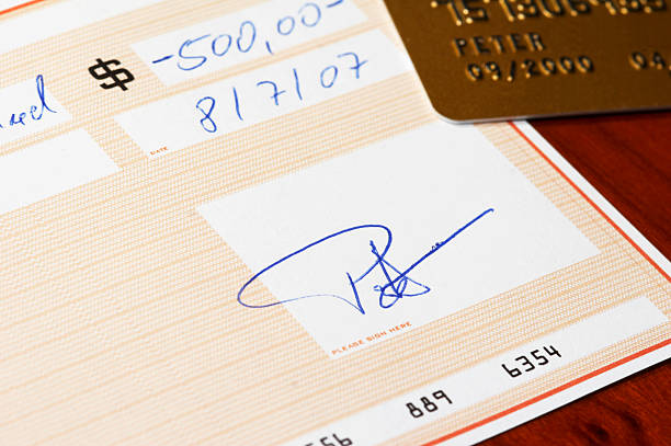 istock bank check with creditcard 91291906