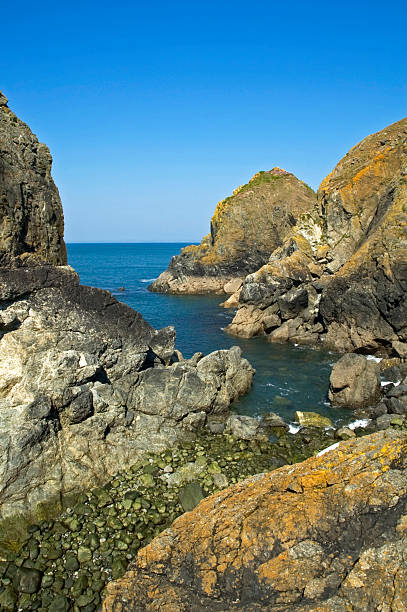 rugged coastline stock photo