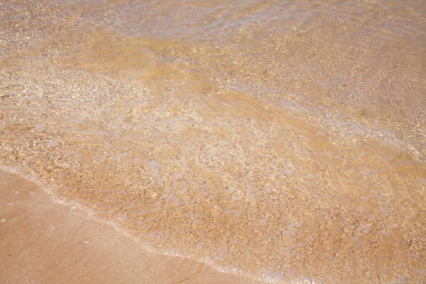 istock Yellow warm sand and summer sea. Summer beach background. 912928606