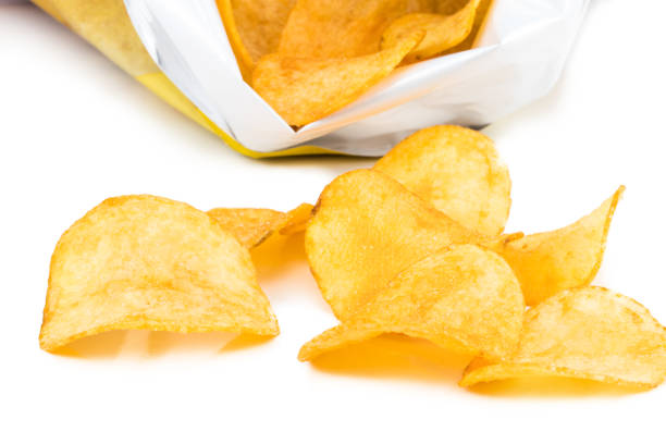 istock potato chips in bag on white background 912936114