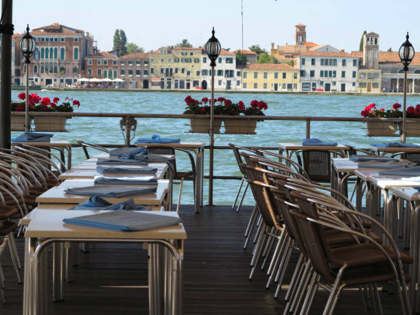 istock 20.06.2017, Venice, Italy: Luxury restaurant with view to Grand Canal 912961886