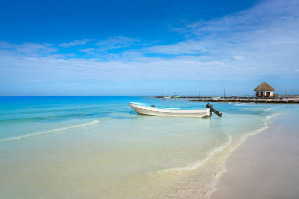 Holbox tropical Island in Quintana Roo of Mexico