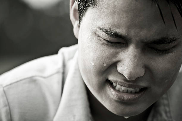 istock Stressed and depressed asian male 91296481