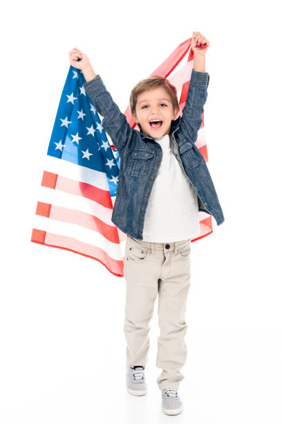 istock little boy with usa flag 912970572