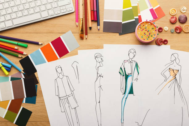 istock Hand drawn sketches for new fashion collection 912986142
