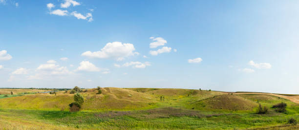 istock Rural landscape in summer time, nature background. 912989726