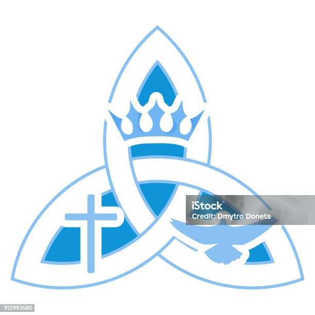 Vector Illustration For Christian Community Holy Trinity Trinity Symbol Stock Illustration - Download Image Now