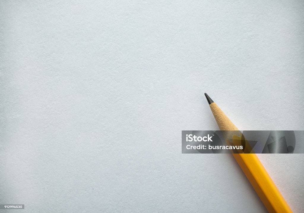 Paper and Pencil Pencil Stock Photo