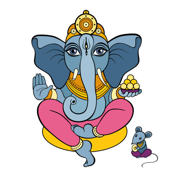 Ganapati Meditation In Lotus Pose Stock Illustration - Download Image Now -  Ganesha, Om Symbol, Art - iStock