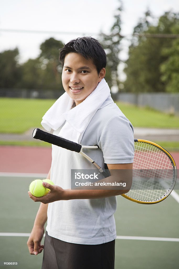 Young asian jugador de tenis - Foto de stock de 20 a 29 años libre de derechos