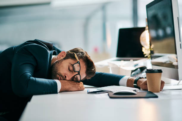 istock The busy day has knocked him out 913004024