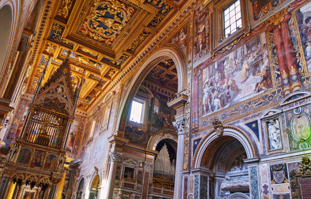 Basilica San Giovanni in Lateran, Rome Italy stock photo