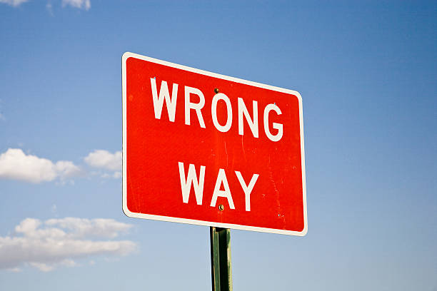 Wrong Way - fotografia de stock