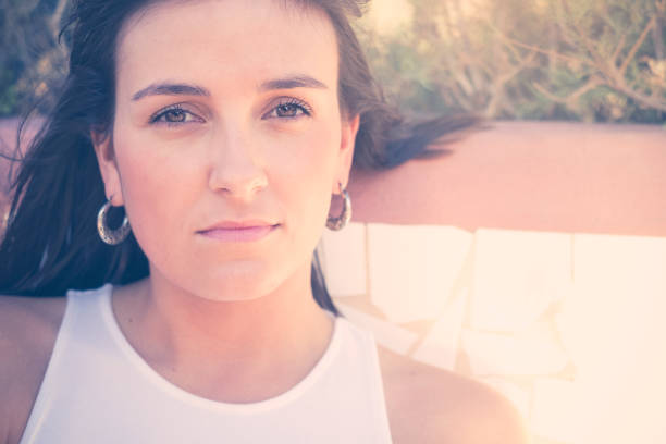 istock Young beautiful woman portrait close up 913013994