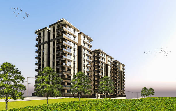 istock 3D render of 3 building exterior 913016646